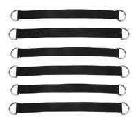 Amosfun 6pcs Pull-up Bar Straps Fitness Hanging Sling Workout Bands for Thigh and Abdominal Exercise Training Accessories for Home Gym