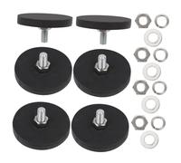 Amosfun 6pcs Rubber Coated Magnetic Mounting Plates for Car Ceiling Spotlights Camera Holder Wear-resistant Flat Magnetic Base Holder for Outdoor Indoor Use