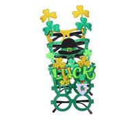 Amosfun 6pcs Shamrock Glasses for St Patrick's Day Fun Photo Props and Party Accessories Comfortable Eyewear for Irish Festival Celebrations Versatile Party