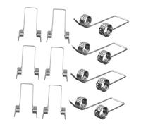 Amosfun 6pcs Small Stainless Steel Torsional Springs Replacement for Trash Can Lid Elastic and Stable Flipping Top Bin Spring Parts Compatible with Various Household Waste Bins Easy