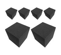 Amosfun 6pcs Soundproofing Panel Cube Polyurethane Sound Absorbing Panels Easy Installation Noise Reduction for Studio Environment