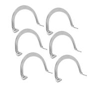 Amosfun 6pcs Stainless Steel Pot Ear Replacement Handles Side Grip for Sauce Pots Steamers Frying Pans Cooker Handle Ears Hygienic Polished Finish