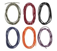 Amosfun 6pcs Stretchy Nylon Elastic Bands for Travel Notebook Strap Set, Multi-color Elastic Book Closer Straps with Sturdy Cord for Journal, Scrapbook, and Daily Memo Use