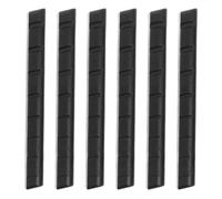 Amosfun 6pcs String Guitar Nut Replacement Pre-slotted Flat Bottom Plastic Nuts for Electric Acoustic Guitars Ergonomic Lightweight Design for Precise String Spacing and Enhanced Harmonic