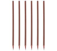 Amosfun 6pcs Traditional Chinese Calligraphy Brushes Set, Portable Red Hair Painting Brushes for Household Painting and Calligraphy Accessories, Suitable for Beginners and Art Supplies