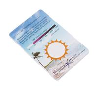 Amosfun 6Pcs UV Testing Cards for Reptile Containers Compact Portable UV Identification Test Strips for Home Office Medical Use