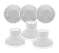 Amosfun 6pcs White Abs Suction Cups for Birds Window Perch and Climbing Pet Hammock, Lightweight and Multi-scene Use, Easily Fixed on Smooth Glass Or Metal Surfaces