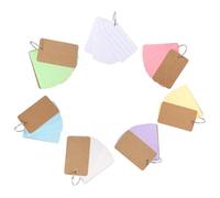 Amosfun 7 Copies Portable Memo Cards Note Card 3.5x5.5inch Lightweight Paper Alloy Material Note-taking Daily Life Use for Kinds of People Random Style