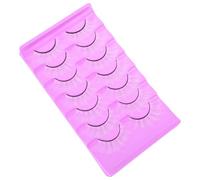 Amosfun 7 Pairs White Natural Synthetic Fiber False Eyelashes, Long and Short Lengths for Women, Lightweight False Lashes for Party and Cosplay