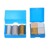 Amosfun 7Pcs Metal Cubes and Cylinders Set, Aluminum Copper Iron Blocks, 2.5Cm Cubic and 1.8Cm Cylindrical Scientific Lab Equipment for Density Testing and Magnetism Experiments