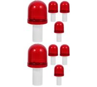 Amosfun 8 Pcs Traffic Cone LED Light Red PP Flashing Lamp for Parking Cones | 2 Aa Battery Power, Portable Deployment, Fits Cones, Outdoor Road Work Use, Safety Visibility