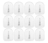 Amosfun 80pcs Self Adhesive Hooks for Wall, Mini Plastic Stick on Hooks Easy Remove Feature, No Drilling Required, Sturdy Ps and Acrylic Material, for Kitchen and Household Organizer