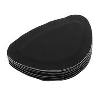 Amosfun 8pcs Black Self-Adhesive Heel Cushion Inserts for Sneakers and New Shoes, Non-Slip Microfiber Leather Pads Foam Backing, Maximizes Relief from Discomfort for Daily Walks and Short
