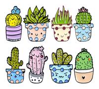 Amosfun 8pcs Cactus Shape Alloy Brooches Set with Potted Plant Design, Stylish Bonsai Modelling Pins for Women’s Clothing Accessories, Random Style Lapel Badges