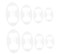 Amosfun 8Pcs Dog Bone Shaped Cookie Molds Non-Stick Plastic Baking Cutters for Biscuits Chocolates Cakes Lightweight Portable Kitchen Tool for Home Restaurant Party