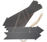 Amosfun 8pcs Double-sided Writable Arrow Direction Signs 8.9x33.5cm DIY Hanging Decorative Banquet and Door Signage for Indoor Event Guidance