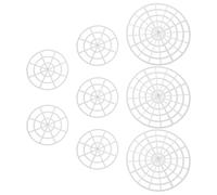 Amosfun 8pcs Fermenting Jar Mesh Presser with Plastic Handle for Wide Mouth Mason Jars Corrosion Resistant Weight with Dense Round for Kimchee Sauerkraut Home Fermentation Supplies