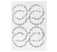 Amosfun 8pcs Guitar Mouth Flower Sticker Sound Hole Decals Self Adhesive Decorative Guitar Inlay Stickers for Acoustic Sound Hole Decoration