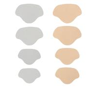 Amosfun 8pcs Light and Thin Sneaker Heel Pads Sweat-Absorbent Sponge and Cloth Material Comfortable Shoe Heel Cushions and Anti-Abrasion in Sports and Daily Use