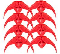Amosfun 8Pcs Melon Seed Shell Opener Nut Tool with Anti-Pinch Design High Torque Manual Peeler for Quick Efficient Shelling Protect Teeth Portable Seed Peeling Tool