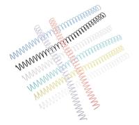 Amosfun 8pcs Plastic Spiral Binding Coils for Documents and Reports, 16mm Sturdy Plastic Binder Rings Stable Spiral Coil Notebook Design, for Office and Organization Use