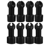 Amosfun 8pcs Professional Rod Covers Small Trampoline Rod Covers Plastic Trampoline Tube Protector Easy Installation Secure Safety Net Simple Design Beautiful Appearance for Repairing