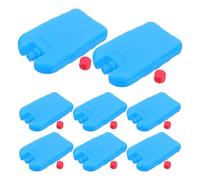 Amosfun 8pcs Reusable Ice Packs for Lunch Box Lasting Cold Storage, Thin Pe Material Freezer Blocks for Drinks and Soda, for Outdoor Enthusiasts and School Breakfast Cooling