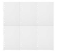 Amosfun A5 80-Sheet Ivory White Loose Leaf Notebook Replacement Refills, 6-Hole Punched Filler Paper for Refillable Notepads and Planner Inserts