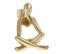 Amosfun Abstract Thinker Statue Resin Craft Decoration Minimalist Reader Sculpture for Home Office Decor