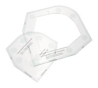 Amosfun Acrylic Bowl Wrap Template for Quilting and Sewing, Lightweight DIY Sewing Patchwork Ruler Easy Operation, for Shopping Mall and Clothing Store Use