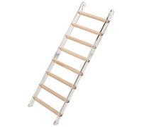 Amosfun Acrylic Parrot Ladder Bird Climbing Step with Wooden Base for Parakeets and Lovebirds to Mood and Preen Beak in Bird Cage Accessories