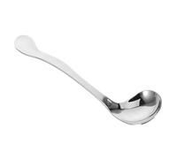 Amosfun Adaptive Spoons for Elderly Care Curved Handle Utensil for Disabled Adults Right Hand Use Ergonomic Design Deep Spoon Head Comfortable Grip for Independent Eating