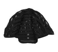 Amosfun Adjustable Black Braided Wig Cap Clip for Crochet Cornrows, Hair Net for Wig Making, Suitable for Braided and Dreadlock Hairstyles