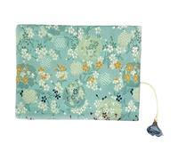 Amosfun Adjustable Cloth Book Cover with Beautiful Pattern, Easy to Use Decorative Book Protector for Personal Applications and Business, Stylish Green Fabric Sleeve for