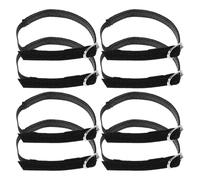 Amosfun Adjustable Invisible Elastic High Heels Shoe Straps 8pcs (4 Pairs) Suede Anti-loose Detachable Shoelace Bands for Secure Fit on Pumps and Work Boots