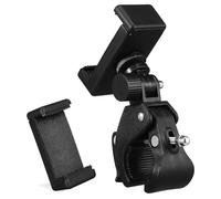 Amosfun Adjustable Mic Stand Phone Holder with 180° Rotatable Clamp for Cell Phones and Tablets Compatible with Instrument Microphone Stands Suitable for Musicians and Performers