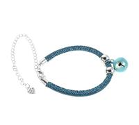 Amosfun Adjustable Pu Pet Collar with Bell and Extension Chain for Bichon and Cat, Comfortable Fit and Wide Application, for Wedding Party and Birthdays