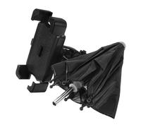 Amosfun Adjustable Shockproof Motorcycle Phone Holder with Umbrella Rain Protection Cute Design Cell Phone Mount for Electric Scooter and Bicycle Handlebar Easy Install Dirt Bike Accessory