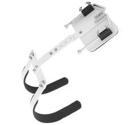 Amosfun Adjustable Snare Drum Back Frame Aluminum Alloy with Shoulder Strap White Convenient to Carry Easy to Assemble for Marching Drums