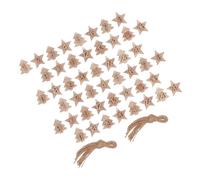 Amosfun Advent Calendar Countdown Tags Star Shape Wooden Number Pendants Xmas Tree and Door Decor