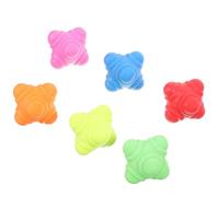 Amosfun Agility Balls Hexagonal Reaction Balls 6Pcs Set 5.5Cm Tpr Material for Indoor Training and Hand-Eye Coordination Exercises