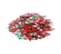 Amosfun Alphabet Snowflake Confetti Table Decor for Christmas Wedding Birthday Parties Creative DIY Sprinkles for Cards Wraps and Festive Holiday Decorations