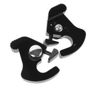 Amosfun Aluminum Motorcycle Luggage Rack Quick-release Buckle, Versatile Black Bar Clip for Secure Mounting, for Motorbike Tail Pack and Top Cases,