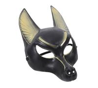 Amosfun Anubis Mask Halloween Cosplay Accessory Plastic Masquerade Party Prop for Festival Costume Events