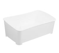 Amosfun Aquarium Turtle Tank Plastic Turtle Platform Feeding Area Wear Resistant Ramp Design Creative White Large Capacity for Rest and Eating Reptile Habitat