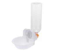 Amosfun Automatic Pet Water Dispenser 750ml White Hanging Dog and Cat Water Feeder Suitable for Cages and Crates, Food Grade Plastic Pet Supplies for Indoor and Travel Use
