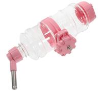 Amosfun Automatic Water Feeder Pet Water Bottle Hanging Rolling Bead Easy to Clean Plastic 473ml for Hamster and Small Pets