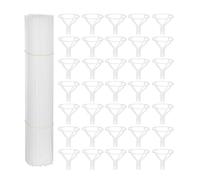 Amosfun Balloon Sticks 40CM Plastic Thicken White Balloon Sticks Holders with Cups Suit for Wedding Birthday Holidays Anniversary Party Decor