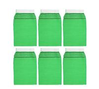 Amosfun Bath Gloves for 10pcs Artificial Fiber Exfoliating Green Bathing Accessories Wash Mittens Coarse Texture Comfortable Home Use and Travel