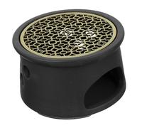 Amosfun Black Ceramic Tea Warmer Stove Warmer for Teapot Heating and Heat Preservation Multifunctional Candle Wax Melting Base High-class Ceramic Material for Home Use